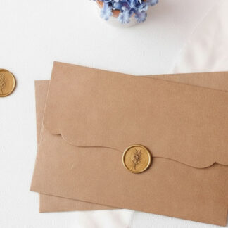 Mühürlü kraft davetiye zarfı