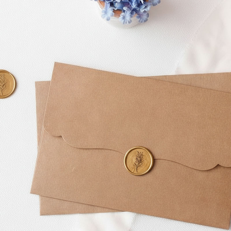 Mühürlü kraft davetiye zarfı